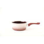Metalac Capuccino, smaltovaný rendlík s dlouhou bakelitovou ručkou 16 cm, 1,5 l