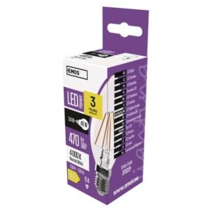 LED žárovka Filament Candle 3,4W E14 neutrální bílá