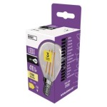 LED žárovka Filament Mini Globe 3,4W E14 teplá bílá
