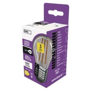 LED žárovka Filament Mini Globe 3,4W E14 neutrální bílá