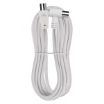 Anténní koaxiální kabel stíněný 5m – úhlová vidlice