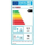 ALFA PLAM, peletová kamna s výměníkem DINO 17 ECO 17 kW, stříbrná