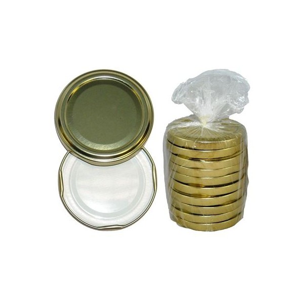 IGOTREND, 58401 zavařovací víčko TWIST průměr 43 mm - balení 10 ks (kečupové) zlaté