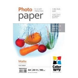 Fotopapír Matte A4 20 ks COLORWAY