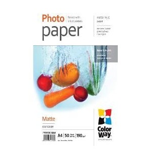 Fotopapír Matte A4 50 ks 190g COLORWAY
