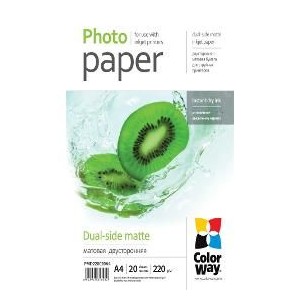 Fotopapír Dual-side Mat A4 20ks COLORWAY