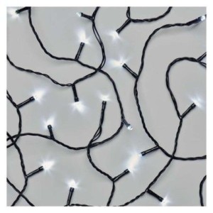 LED vánoční řetěz, 2,8 m, 3x AA, venkovní i vnitřní, studená bílá, Kaltweiß, časovač