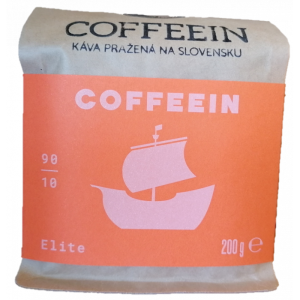 KÁVA  COFFEEIN ELITE - SMĚS  - 200G 90% ARABICA, 10 % ROBUSTA