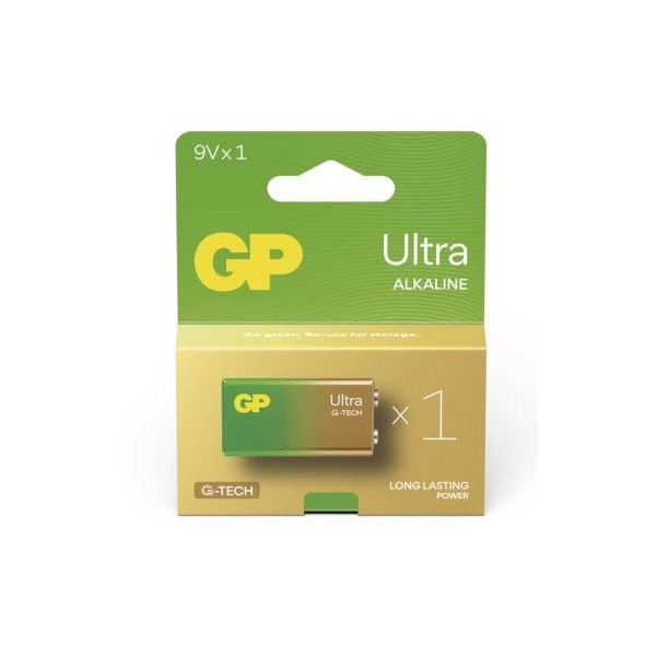 GP alkalická baterie ULTRA 9V (6LR61) 1PP