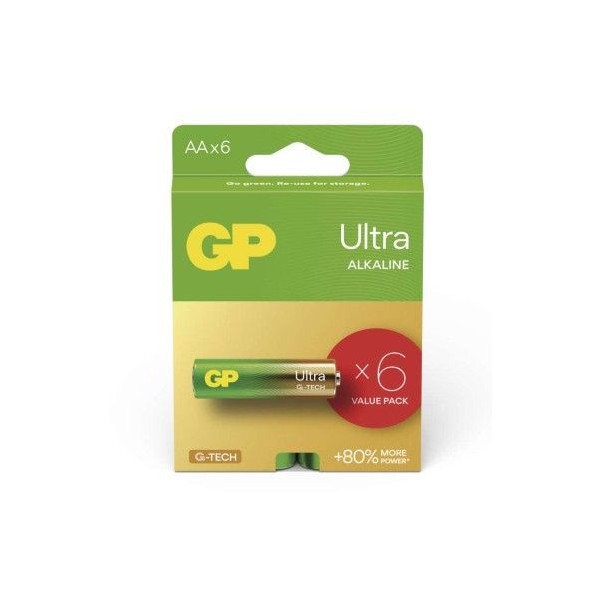 Alkalická baterie GP Ultra AA (LR6)