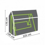 4003 Obal ProGarden na zahradní houpačku 225 x 145 x 175 cm, černý