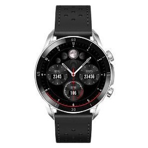 Smartwatch V10 Silver black leath GARETT