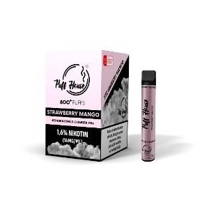 E-CIGARETA 800 STRAWB./MANGO PUFF HOUSE