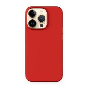Mag+Silicon Case iPhone 15 Pro red EPICO