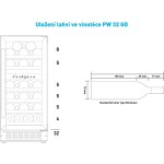 PW 32 GD dvouzónová vinotéka PHILCO