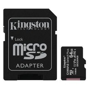 MicroSDXC 64GB UHS-I SDCS v2 KINGSTON