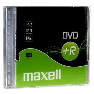 DVD+R 4,7GB 16x 1PK SC MAXELL