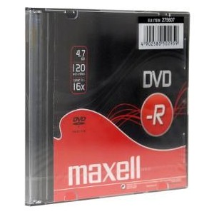 DVD-R 4,7GB 16x 1PK SC MAXELL