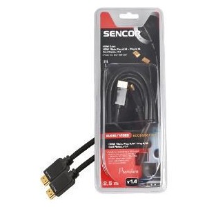 SAV 166-025 HDMI M-M 2,5m v1.4 P SENCOR