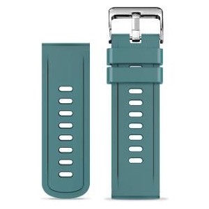 Řemínek silikonový 22mm zelený ALIGATOR