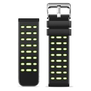 Řemínek sil. Duální 22mm zelený ALIGATOR