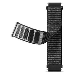 Řemínek nylonový 22mm černý ALIGATOR
