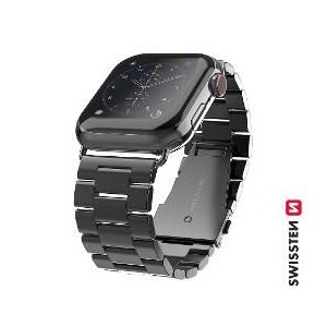 BAND APP.W.KOVOVÝ 38-40 mm BK SWISSTEN