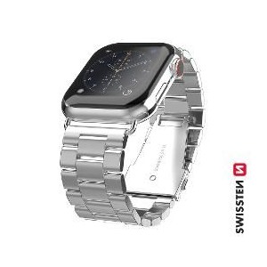 BAND APP.W.KOVOVÝ 42-44 mm SLVR SWISSTEN