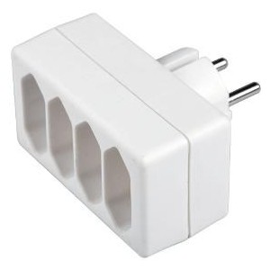 RPC 61 rozbočka 4x 2,5A/250V bílá RETLUX