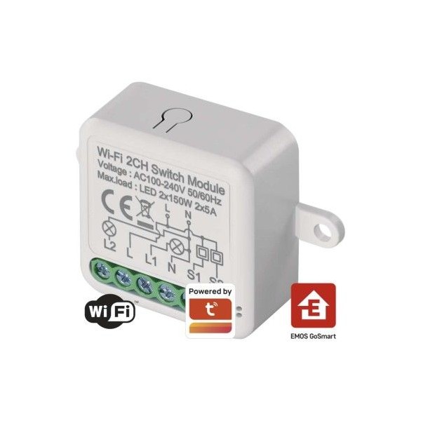 GoSmart modul spínací IP-2102SW, Wi-Fi, 2-kanálový