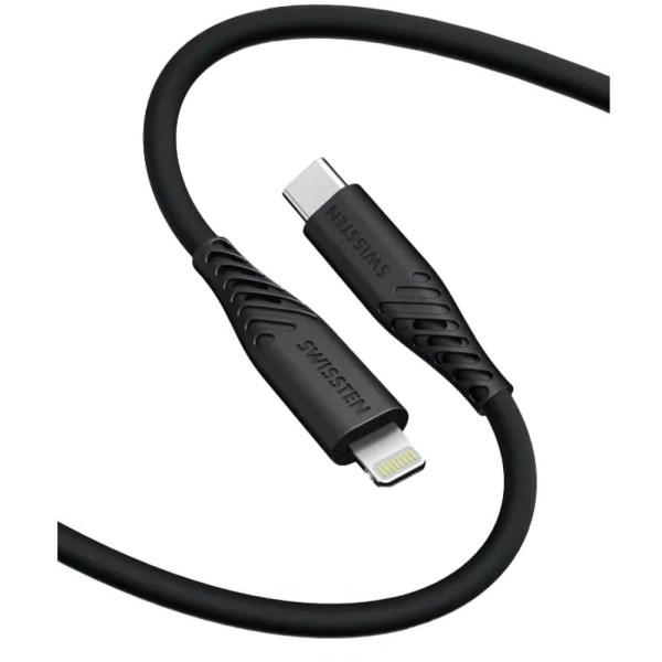 SILICONE USB-C/LIGHTNING 1,2M SWISSTEN