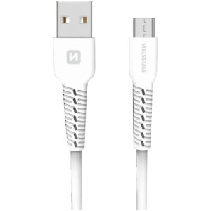 USB MICRO USB 1M WHITE SWISSTEN