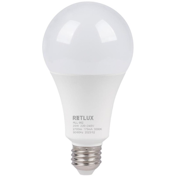 RLL 662 A80 E27 bulb 20W WW D RETLUX