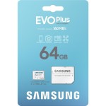 MicroSDXC 64GB EVO Plus + SD adp SAMSUNG