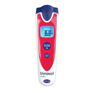 BABY ČERVENÝ DIGITÁLNÍ TEPLOMĚR VEROVAL