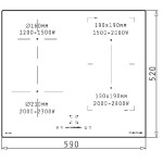 PHD 641 GSPB indukční varná deska PHILCO