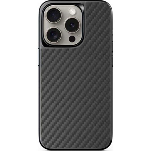 Mag+HybridCarbon Case iP16 Pro BK EPICO