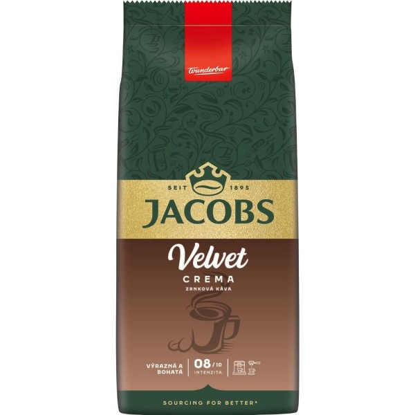 VELVET CREMA 1000g ZRNKOVÁ KÁVA JACOBS