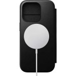 Modern leath folio iPhone 16Pro bk NOMAD