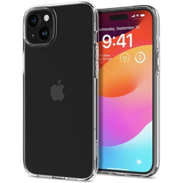 Liquid crystal case iPhone15clear SPIGEN