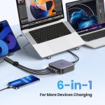 2USB-A+4USB-C 200W St.rychlonab. UGREEN