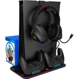 Chlazení PS5 nabíjení2PS5 ovl. BK CANYON