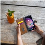 Pouzdro kniha Galaxy A55 5G hnědá FIXED