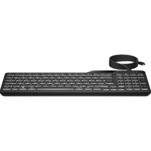 400 Backlit Wired Keyboard Black HP