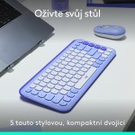 POP ICON COMBO key+mou Lilac US LOGITECH