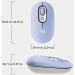 POP Mouse with emoji lilac LOGITECH