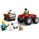 Červený traktor s přívěs. a ovcemi 60461