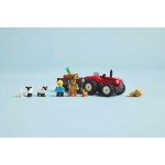 Červený traktor s přívěs. a ovcemi 60461