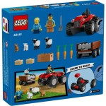 Červený traktor s přívěs. a ovcemi 60461
