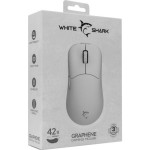 GRAPHENE herní myš bílá WHITE SHARK